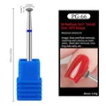 Diamond nail drill bit PG-66 with small disc head and blue medium grit indicator - PG-66 Medium-Disc UFO