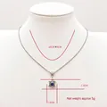 Detailed turtle pendant necklace dimensions showing 55cm chain and 1.3cm charm size - Turtle