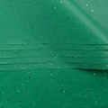 Macro detail of green tissue paper with iridescent sequins for floral bouquet wrapping - Glitter Green
