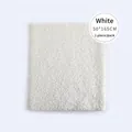 White lamb wool textured fabric sheet in 50x165cm size for flower and gift wrapping - 50*165cm 1pc/pack / Wool Loop Fabric - White