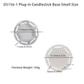 Small animal candle holder base silicone mold with circular design for DIY resin art - D5156-1B Candle Holder Base Mold Small