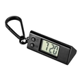 Portable black triangular digital electronic watch with LCD screen and climbing hook - Rectangular Hanging Watch / Black
