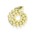 12cm light yellow bead chain with matching connector for DIY jewelry and tags - Light Yellow