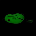 Luminous green frog lure with glow-in-the-dark effect for night fishing adventures - New Luminous Color (4.2cm-8g)