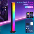 Vertical RGB rhythm pickup light with APP control, stand base, and USB charging cable - New Full Screen - Smart Plug-in