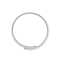 Collana raffinata argentata con cristalli taglio marquise e design avvolgente chic - Choker Placcato Platino / Bianco/Argento