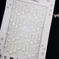 White pearl tassel face stickers for elegant fairy eye makeup and body decoration - BJA-501 (White Pearl)