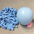 Light blue macaron latex balloons for party decoration in various sizes inflated and flat - Special Price Drop - 5-inch Mini Balloons (22 Pieces) Macaron Blue - A Must-have Choice