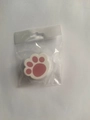 Spugna a zampa di gatto con cuscinetto rosa in sacchetto per specchi del bagno lucidi - Imballaggio Individuale / Rosa