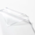 Waterproof matte florist paper in milky white finish with elegant satin ribbon edge - Silver