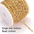 2x3mm Satellite Gold