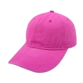 Vista macro de gorra rosa neón detallando las costuras y textura de algodón lavado - Rojo Rosa Fluorescente