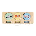 Magnetic wooden busyboard accessory featuring police and fire emergency themes - Traffic Matching Board (Magnetic)
