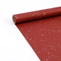 Red 80g kraft gift wrapping paper roll with gold and silver foil splattered dots - Gold Speckled Burgundy