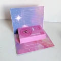 Pop-up starry sky music player birthday card in gradient pink and purple shades - 6s Recordable / Blue-Purple Night Sky Gramophone Card