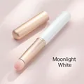 Detail of Moonlight White silicone lip brush with champagne gold handle and dust cap - Moonlight White With Cover
