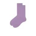 Einfarbige Socken für Paare mit gerippten Bündchen im violetten Farbverlauf-Design - Kardamomviolett
