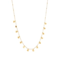 Minimalist gold stainless steel necklace featuring delicate heart-shaped metal charms - Gold Heart (B213) / Gold