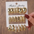 Gold 18-Piece Set Ear Cuffs (E0756-1)