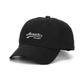 Casquette de baseball noire avec broderie blanche Stubble EST.1993 et visière incurvée - Noir