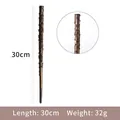 Close-up of 30cm magic wand with brown vine vine patterns for Halloween cosplay props - Vine Magic Wand