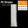 310mm*OD 8mm*ID 6mm (6 PE Straws + 1 Brush)