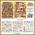 DIY treehouse theme sticker set with one scene card and three PET sticker sheets - Christmas Bear