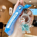 Portachiavi astronauta con sabbia mobile blu cinturino Dream On e glitter a stella - Astronauta dell'Oceano-Bellezza