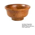 Ciotola artigianale in legno di giuggiolo con venature e finitura laccata, 15x7,5 cm - Ciotola Con Bordo Rovesciato 15*75 Cm (ordine Minimo Di 600 Pezzi)