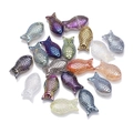 DIY fish-shaped crystal beads in mixed plating colors for handmade jewelry making - Electroplated Mixed Color