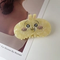 Molletta per capelli a forma di coniglio giallo in acetato per acconciature da donna - 6# Coniglio Beige / 8.6cm*5cm