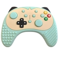 Wireless cat ear game controller in mint green and white with dual analog sticks - Remote Control Teether / Green