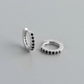 925 Silver / Black Zirconia (Silver)