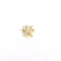 Golden micro-paved zircon letter K pendant charm for women adjustable jewelry - Letter K(6184295114153)