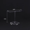 Transparenter Acryl-Haarreifständer in T-Form mit 29 cm Länge und 22 cm Höhe Abmessungen - Mittel (Höhe 22CM)