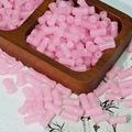 Pink bamboo-shaped glass beads in 6x12mm for DIY jewelry and bracelet making - Pink (J16#)