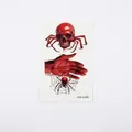Halloween temporary tattoo sheet featuring bloody hand and skull spider motifs WS-K208 - WS-K208