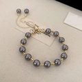 Gold-Gun Black-Pearl Bracelet