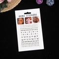 Autocollants bijoux argentés avec étoiles et papillons pour visage cheveux et ongles - Argent Clair (Cercle/Étoile/Papillon)