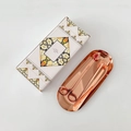 4-Piece Set with Color Box (Oval Tray) Rose Gold