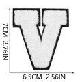 Letter V White