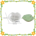 Stampo in silicone a forma di foglia a quattro scomparti per vassoio in resina fai da te - Piatto Foglia Cuore 004