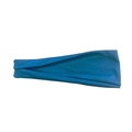 Elastic blue sports headband for yoga and running with breathable high-stretch fiber - Teal