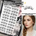 Self-adhesive cluster eyelashes set with 10 rows of natural mixed lengths for eyes - 10 Rows Socialite Style ST3
