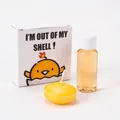 Creative yellow chick floating candle set with essential oil in a decorative gift box - Simulation Egg Liquid Candle Set / 1 Set (With Essential Oil) / Yellow