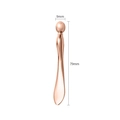 Rose gold zinc alloy eye cream applicator with massage ball head and 79mm handle - Small Rose Gold Teardrop (X0107)