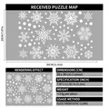 White Christmas snowflake static window stickers for festive glass decoration 20x30cm - White Snowflakes J (20*30cm)