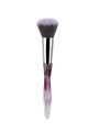 Single makeup brush with purple gradient crystal handle and soft fiber bristles - Purple Blush Brush