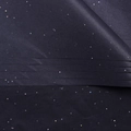 Macro shot of dark blue glitter silk paper for bouquet wrapping with shiny laser sequins - Sparkle Black
