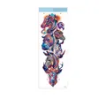 Waterproof full arm temporary tattoo with colorful geometric animal stacking art WD-056 - WD-056/Geometric Dragon Eagle Animal Portrait